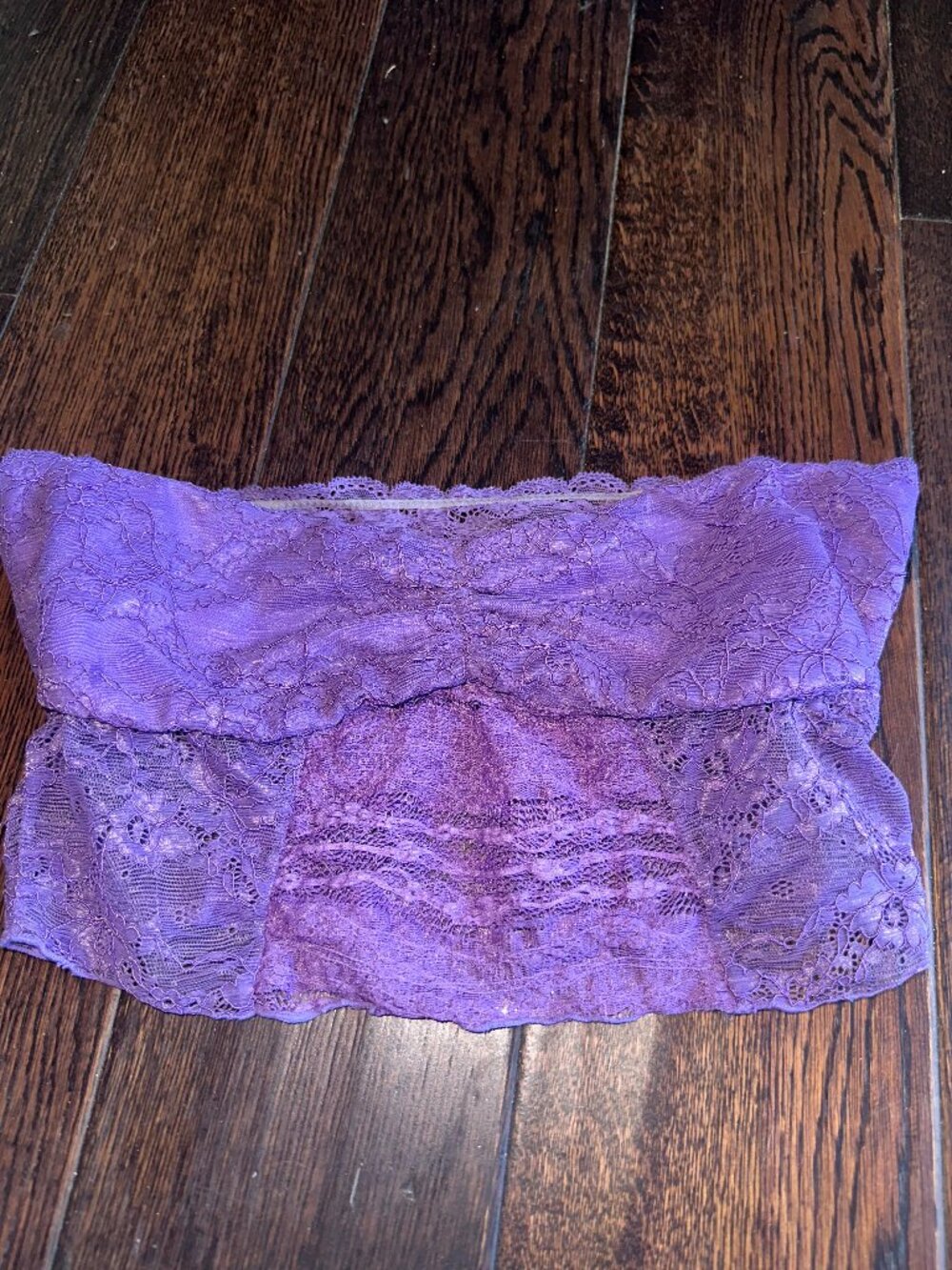 Intimately Free People Purple Lace Strapless Bandeau Top Crop Bra